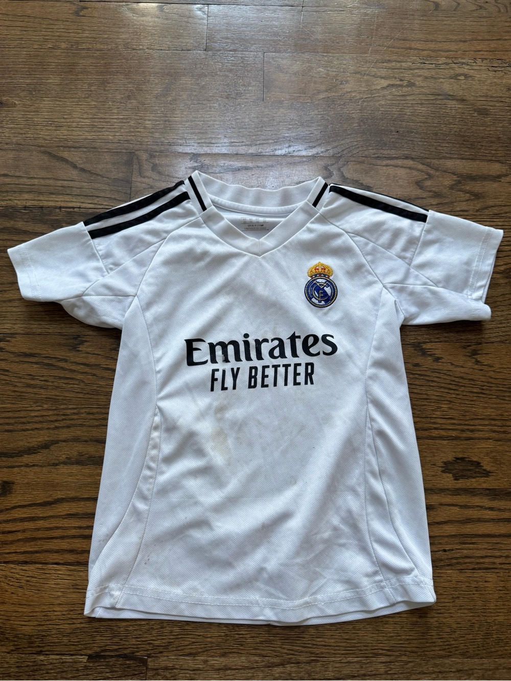 Real Madrid Kylian Mbappé #9 Soccer Jersey White Youth US 22 (4T/5T)